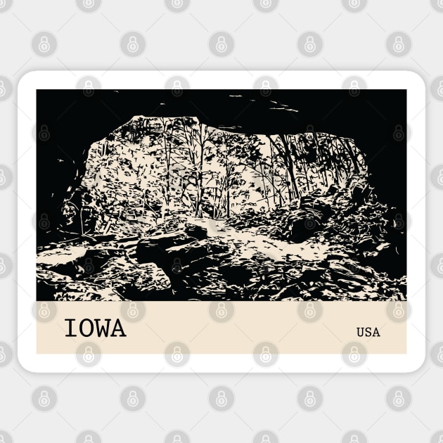 Iowa USA Sticker by Lakeric